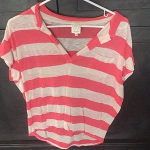 Ella Moss striped V neck